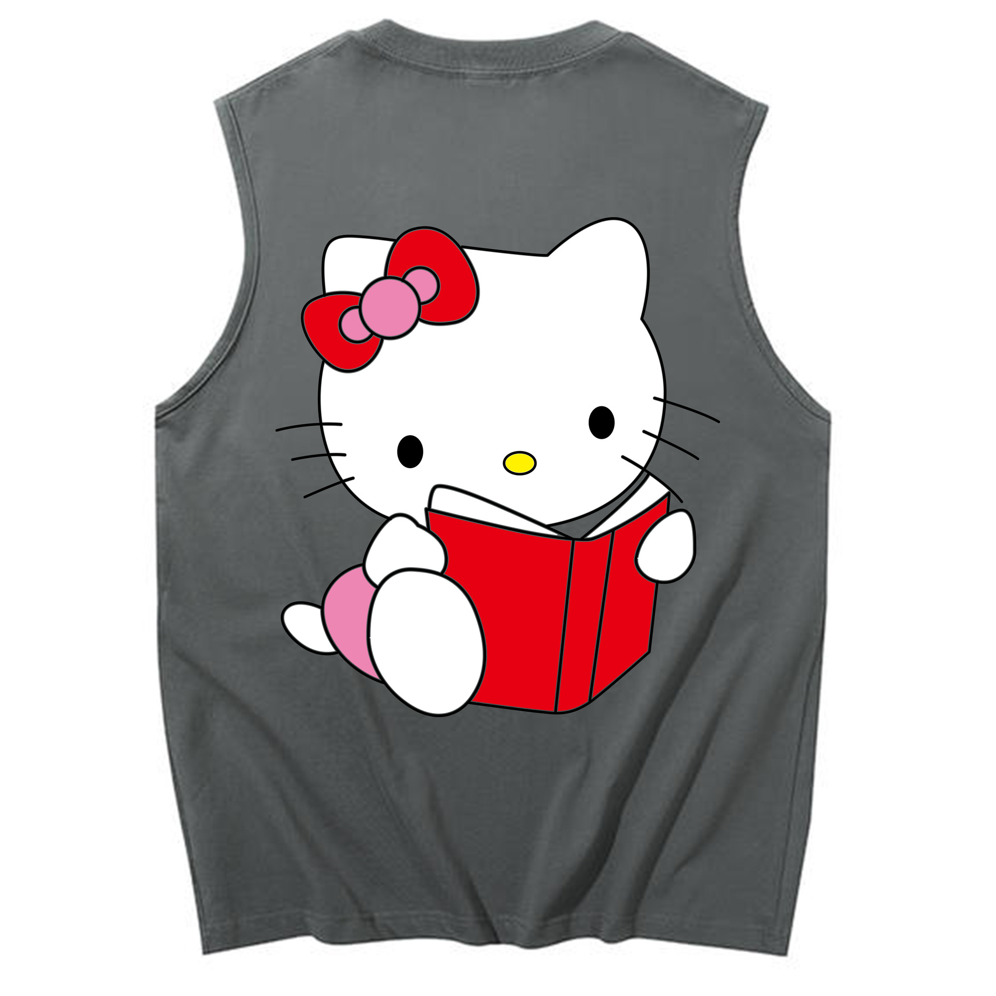 （画像用） Hello Kitty ハローキティ コットン100％タンクトップ（背面プリント）